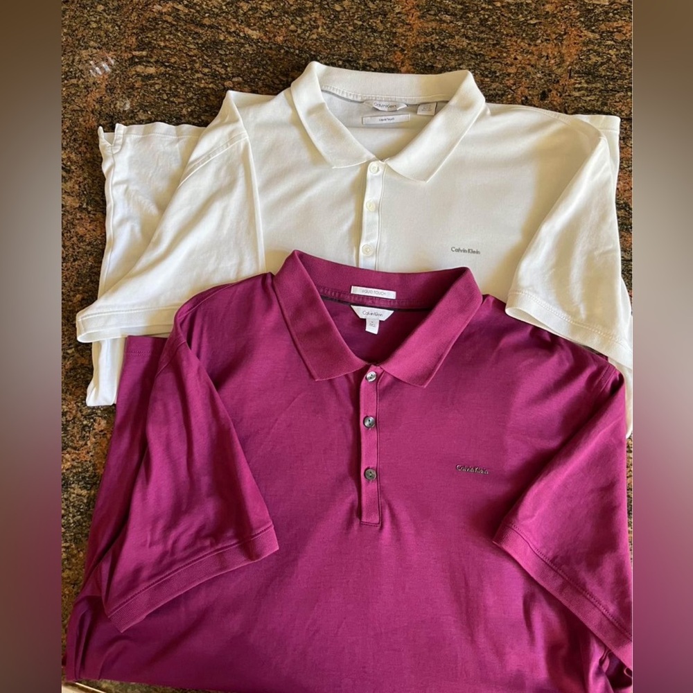 Calvin Klein men’s polos side XL. Price for both